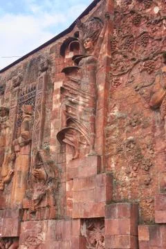 Soviet era reliefs representing Stock Photos