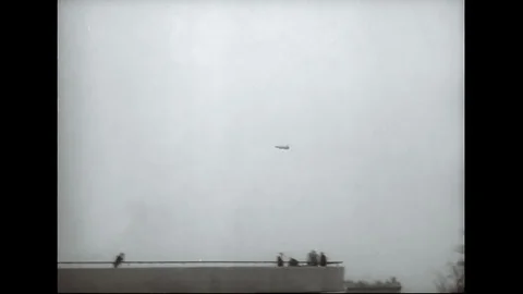 Soviet Fighter Jets Harassment Over West Berlin Parliament Stock Footage 94916312