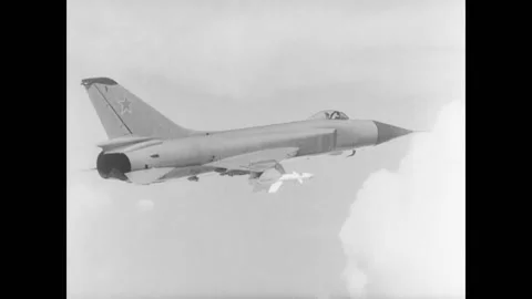 Soviet fighter Sukhoi Su-15 Stock Footage 166226959