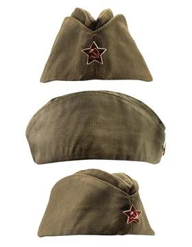 Soviet forage cap. Stock Photos