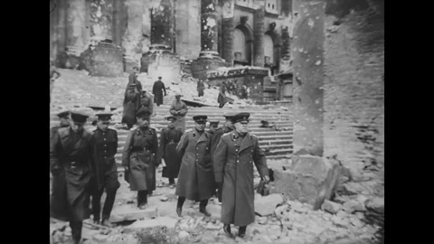Soviet generals in Berlin. World War II Vídeos de archivo 244471024