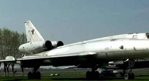 Soviet heavy supersonic long-range missile carrier aircraft Tu-22. NATO-Blinder Stock Footage 171802799