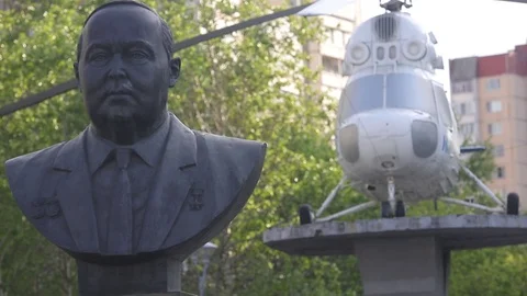 Soviet helicopter designer Mikhail Mil Stock Footage 107650884