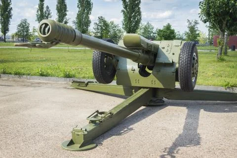 Soviet Howitzer D-30, 122 mm Stock Photos