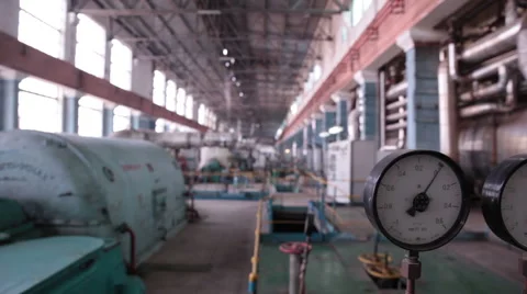 Soviet hydroelectric plant Stock Footage 51541765