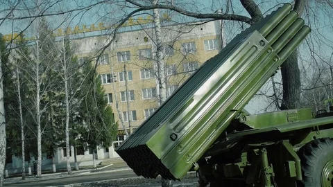 Soviet jet mortar Stock Footage 83493759