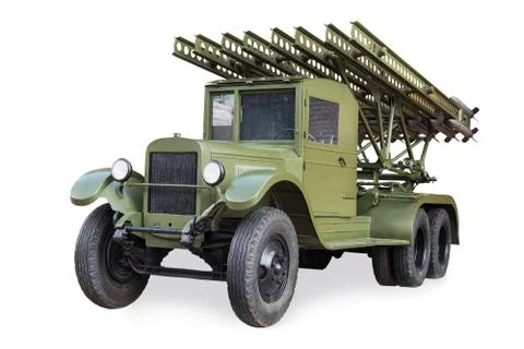 Soviet Jet system of volley fire during second world war "Katyusha" BM-13 Stock Photos