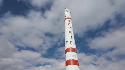 Soviet Kosmos space rocket at Patriot Park in Kubinka Russia Stock Footage 339247657