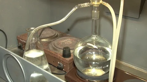 Soviet laboratory equipment. Video stock 127321011