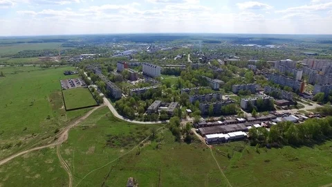 Soviet Little Town Stock Footage 75722504