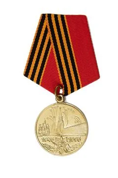 Soviet medal isolated Stock Photos