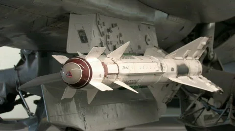 Soviet missile Mig-23 Flogger Nellis AFB M HD Stock Footage 374911
