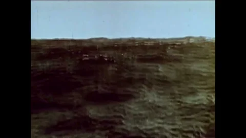 The Soviet Oceanographic Service studies Antarctica and divers swim underwater, Stock Footage 86497540