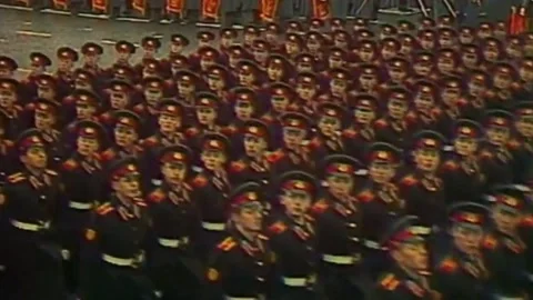 Soviet October Revolution Parade, 1976 (203) Stock Footage 239102400