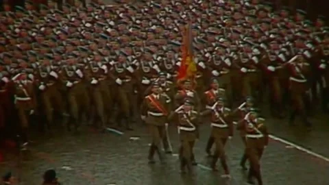 Soviet October Revolution Parade, 1976 (195) Stock Footage 239102447