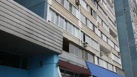Soviet outskirts of Moscow Stock Footage 218379380