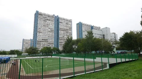 Soviet outskirts of Moscow Stock Footage 218379518