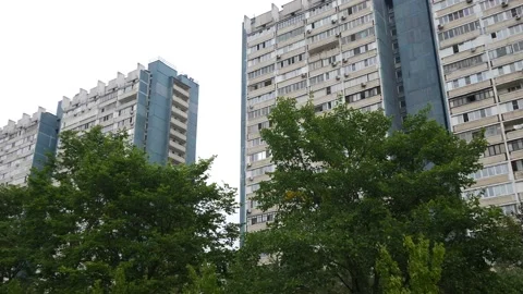 Soviet outskirts of Moscow Stock Footage 218379917