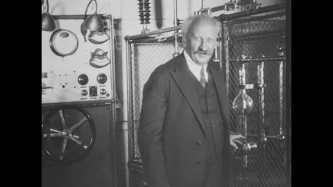 Soviet physicist Abram Ioffe at the institute Stock-Footage 296068774