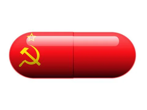 Soviet pill Stock Illustration