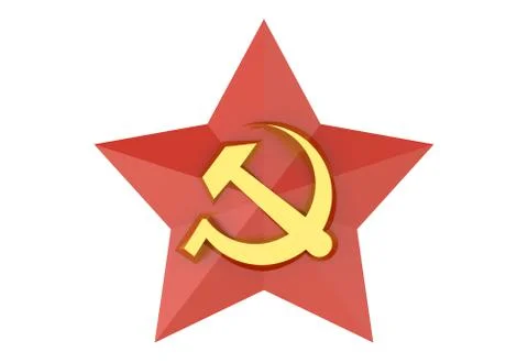 Soviet red star badge Stock Illustration