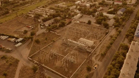 Soviet secret object on a drone in the city of Almaty Stock Footage 116551498