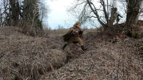 Soviet soldier red army2 Stock Footage 158567036