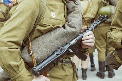 A Soviet soldier of the Second World War Stock Photos
