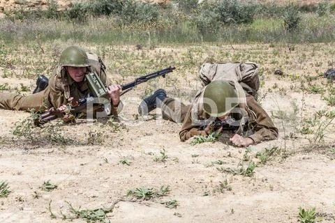 Soviet Spetsnaz in Afghanistan Stock Photos