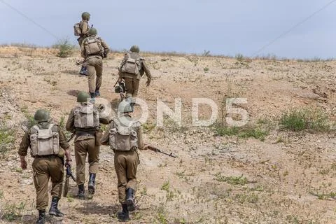 Soviet Spetsnaz in Afghanistan Stock Photos