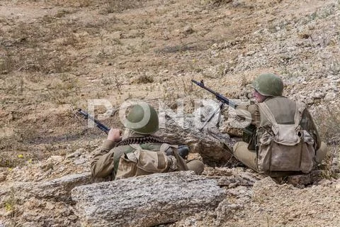 Soviet Spetsnaz in Afghanistan Stock Photos