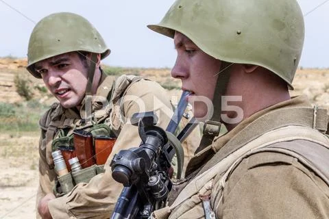 Soviet Spetsnaz in Afghanistan Stock Photos