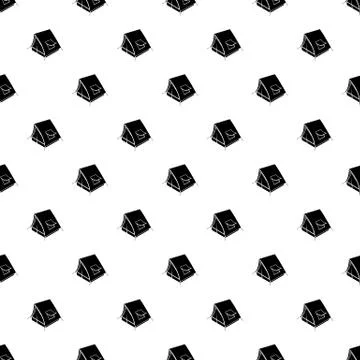 Soviet tent pattern seamless Stock Illustration