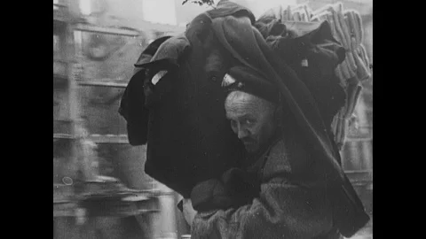 Soviet troops advance during bitter street fighting in Berlin Stock Footage 103382530