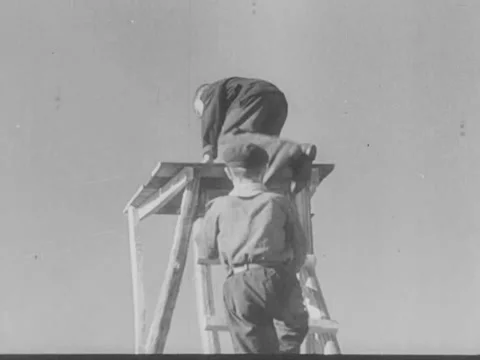 Soviet Union - 1930s: Lookouts Video stock 158069906