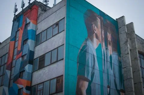 Soviet union architecture design 스톡 사진