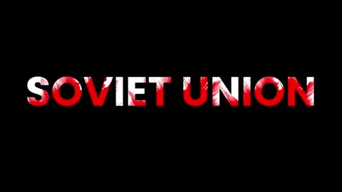 SOVIET UNION Blood Text Title Animation  Historical War Documentary Intro Stock Footage 330587026