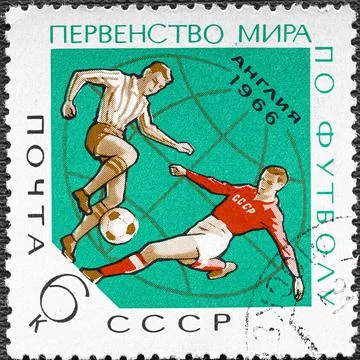 Soviet Union - circa 1966 : Cancelled postage stamp printed by Soviet Union,  Stock Photos