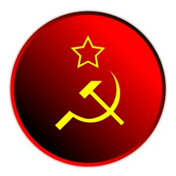 Soviet union flag icon Stock Illustration