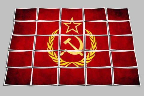 Soviet union flag Stock Illustration