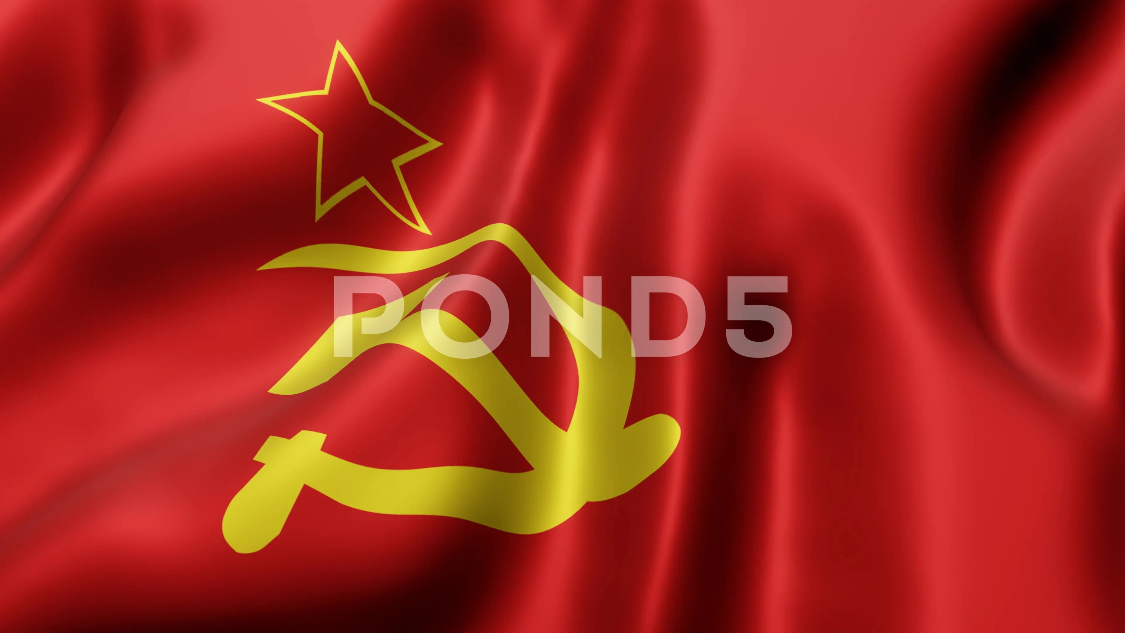 Soviet Union flag waving | Stock Video | Pond5