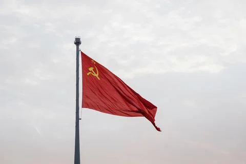 Soviet Union, Ussr flag Stock Photos