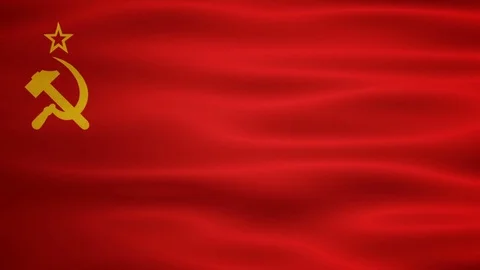 Soviet Union Waving Flag. Seamless loop. Video stock 81812851