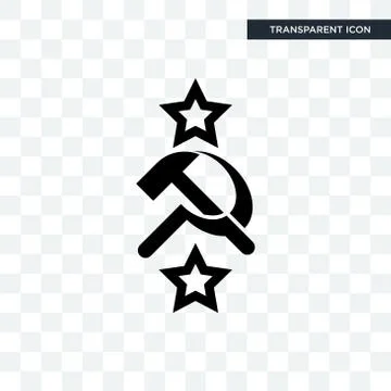Soviet vector icon isolated on transparent background, soviet logo design Stock Illustration