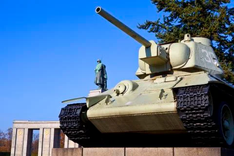 Soviet War Memorial in Berlin Stock Photos