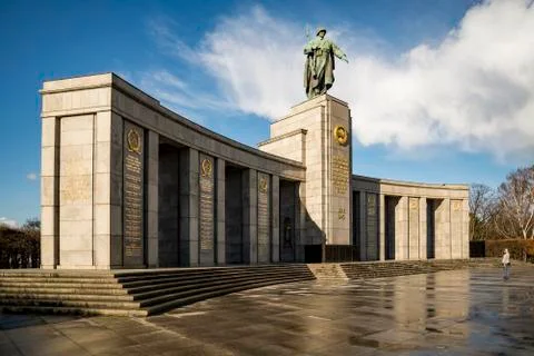 Soviet War Memorial in Berlin Stock Photos