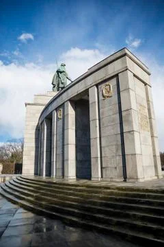 Soviet War Memorial in Berlin Stock Photos