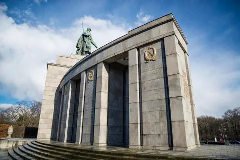 Soviet War Memorial in Berlin Stock Photos