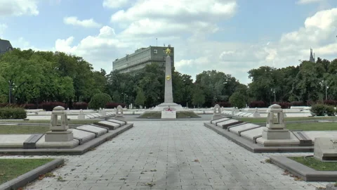 Soviet War Memorial Budapest Hungary Time Lapse Stock-Footage 167144982