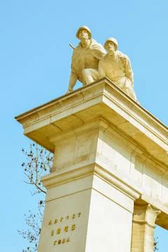 Soviet War Memorial heroes of red army tourist attraction Stock Photos